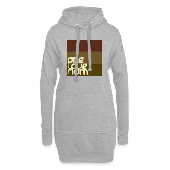 RIDM Un Amour Rasta - Sweat-shirt à capuche long Femme - gris chiné - Devant