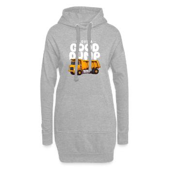 Ich liebe einen guten Dump Cartoon Dump Truck Lustiger Spruch - Hoodie-Kleid - Grau meliert - Vorne