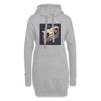 Joystick 13 - Hoodie-Kleid - Grau meliert - Vorne