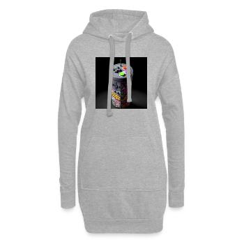 Joystick 10 - Hoodie-Kleid - Grau meliert - Vorne
