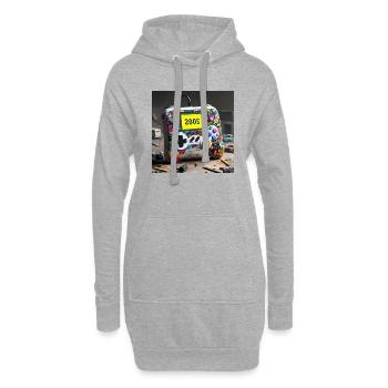 Joystick 6 - Hoodie-Kleid - Grau meliert - Vorne
