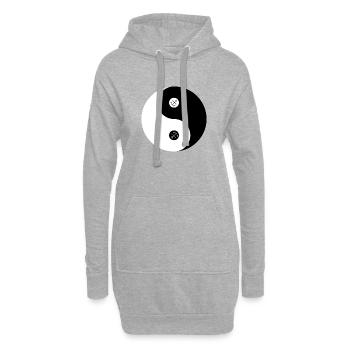 Maritime Harmonie - Hoodie-Kleid - Grau meliert - Vorne