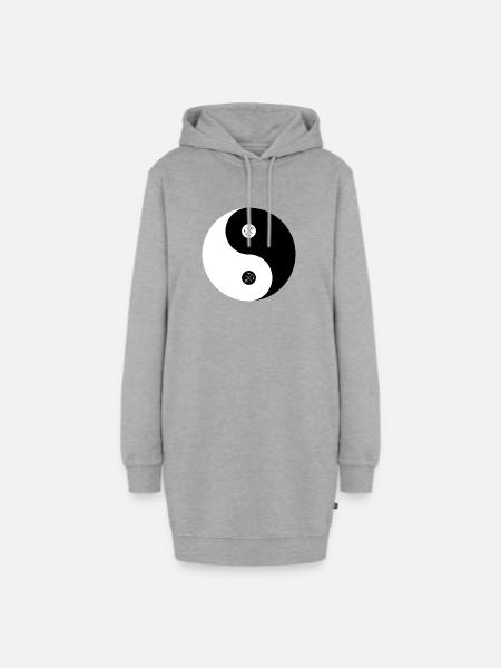 Maritime Harmonie - Hoodie-Kleid - Grau meliert