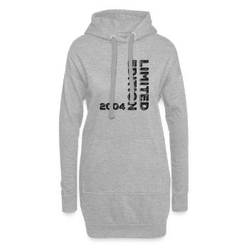 Millésime 2004 - Sweat-shirt à capuche long Femme - gris chiné - Devant