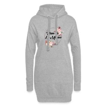 Team de La mariée floral-idée cadeau Evjf - Sweat-shirt à capuche long Femme - gris chiné - Devant