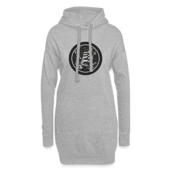 Segelboot Meer Maritime Mond Ozean Nautik T Shirt - Hoodie-Kleid - Grau meliert - Vorne