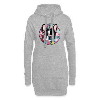 Mein kleines Hündchen - Hoodie-Kleid - Grau meliert - Vorne
