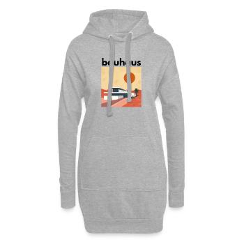 Bauhaus - Hoodie-Kleid - Grau meliert - Vorne