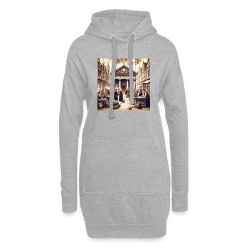 Erste Börse überhaupt - Hoodie-Kleid - Grau meliert - Vorne