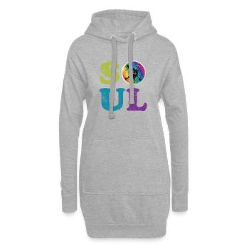Soul vintage - Hoodie-Kleid - Grau meliert - Vorne