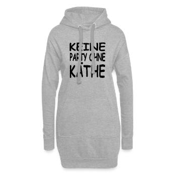 Party - Hoodie-Kleid - Grau meliert - Vorne