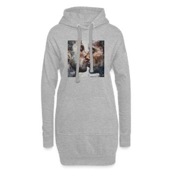 Kuss - Hoodie-Kleid - Grau meliert - Vorne