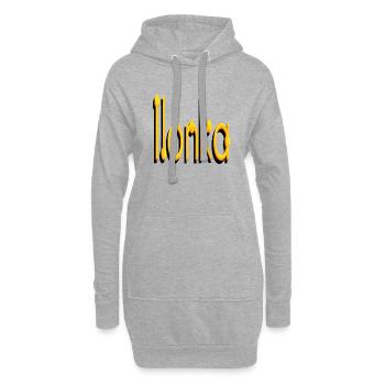 Ilonka2 - Hoodie-Kleid - Grau meliert - Vorne