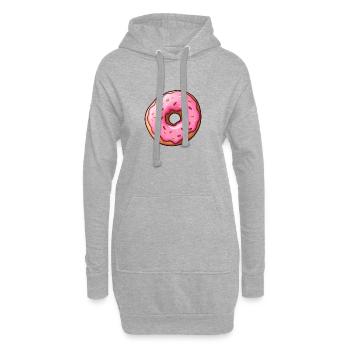 Doughnut - Hoodie Dress - heather grey - Front