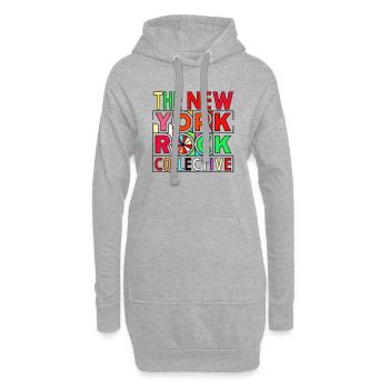 New York Rock Collective - Funky Retro Tee Design - Sweat-shirt à capuche long Femme - gris chiné - Devant