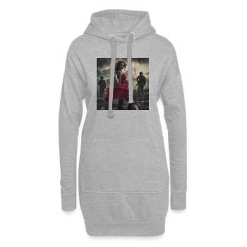 Red Lady - Hoodie-Kleid - Grau meliert - Vorne