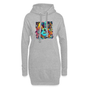 Vacances Début D’été Fin D’été Vacances D’été Voiture De Mer - Sweat-shirt à capuche long Femme - gris chiné - Devant