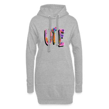 ute2 - Hoodie-Kleid - Grau meliert - Vorne