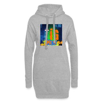 BIG MEN CHEMISTRY - Sweat-shirt à capuche long Femme - gris chiné - Devant