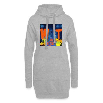 WEST VS EAST CHEMISTRY - Sweat-shirt à capuche long Femme - gris chiné - Devant
