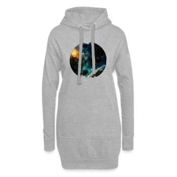L’astronomie est une science - Sweat-shirt à capuche long Femme - gris chiné - Devant