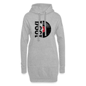 1994 Jahrgang Vintage Geburtstag Geschenk - Hoodie-Kleid - Grau meliert - Vorne