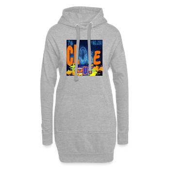 CLOSE OUT CHEMISTRY - Sweat-shirt à capuche long Femme - gris chiné - Devant