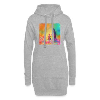 Schönen Muttertag - Hoodie-Kleid - Grau meliert - Vorne