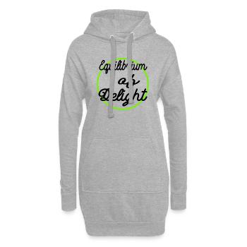 present idea achieving equilibrium jokes - Hoodie-Kleid - Grau meliert - Vorne