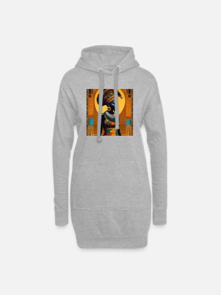 AFRIKA MAMA - Hoodie Dress - heather grey