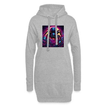 Araignée / Toile / Animal de compagnie / Reptile / Huit pattes - Sweat-shirt à capuche long Femme - gris chiné - Devant