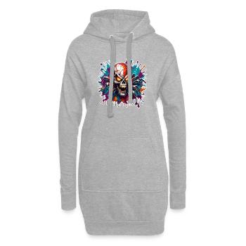 Araignée / Toile / Animal de compagnie / Reptile / Huit pattes - Sweat-shirt à capuche long Femme - gris chiné - Devant