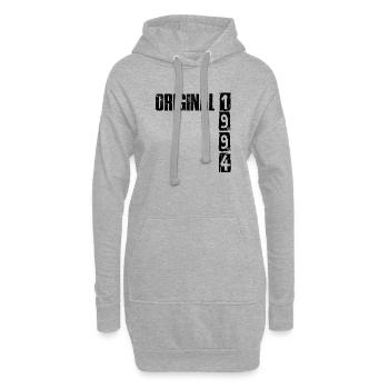 1994 Jahrgang Vintage Geburtstag Geschenk - Hoodie-Kleid - Grau meliert - Vorne