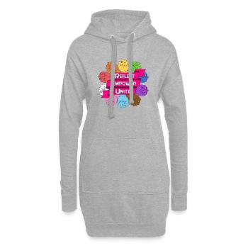 reflect empower unite - Hoodie-Kleid - Grau meliert - Vorne