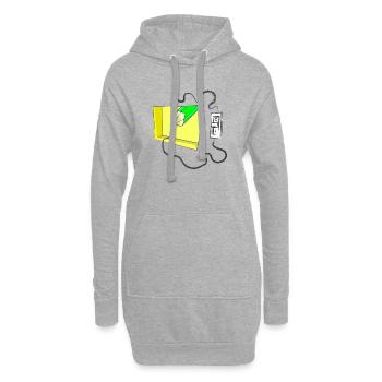 SCHALTER - Hoodie-Kleid - Grau meliert - Vorne