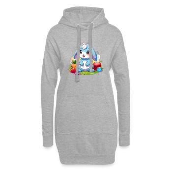 Blauer Hase - Hoodie-Kleid - Grau meliert - Vorne