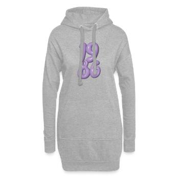 1986 Vintage - Hoodie-Kleid - Grau meliert - Vorne