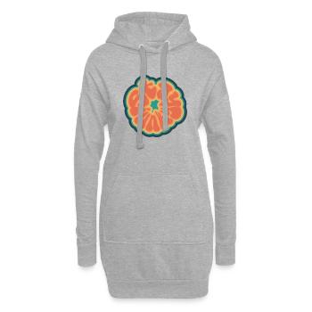 Bleiben Sie Funky, warum nicht - Hoodie-Kleid - Grau meliert - Vorne