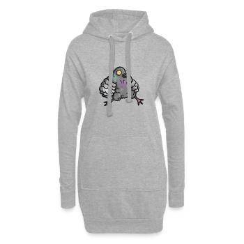 Taube - Hoodie-Kleid - Grau meliert - Vorne