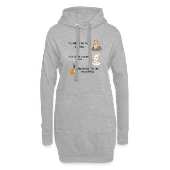 "Philosophy Quotes T-Shirt -Funny Humorous Wisdom” - Hoodie Dress - heather grey - Front