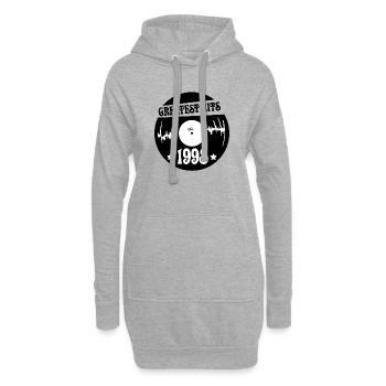 Millésime 1998 - Sweat-shirt à capuche long Femme - gris chiné - Devant