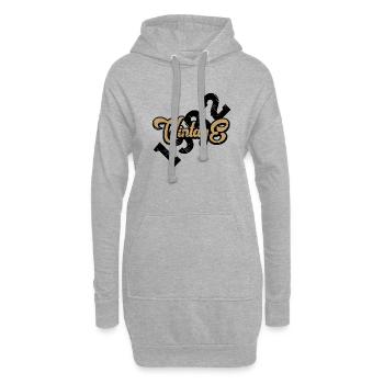 1982 Vintage - Hoodie-Kleid - Grau meliert - Vorne