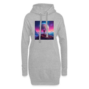 L’ascension de Charon au-dessus de Pluton Partie IV - Sweat-shirt à capuche long Femme - gris chiné - Devant