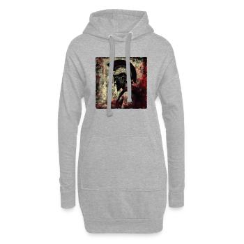Sparta Kämpfer Leonidas 300 Spartaner Krieger - Hoodie-Kleid - Grau meliert - Vorne