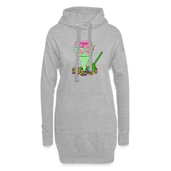 COLD BITE - Hoodie Dress - heather grey - Front