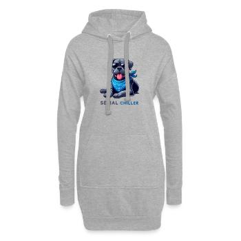 Cane Corso - Hoodie-Kleid - Grau meliert - Vorne