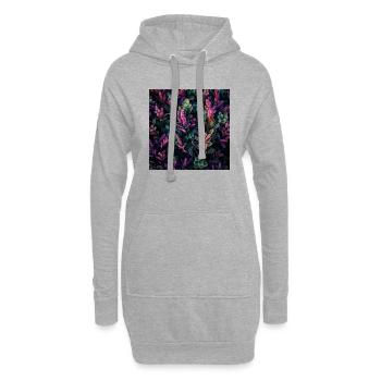 Violette Pflanzenstoffe - Hoodie-Kleid - Grau meliert - Vorne