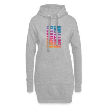Limited Edition - Hoodie-Kleid - Grau meliert - Vorne