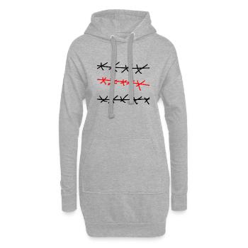 Freestyle - Hoodie-Kleid - Grau meliert - Vorne
