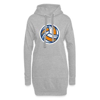 Volleyball Vintage - Hoodie-Kleid - Grau meliert - Vorne